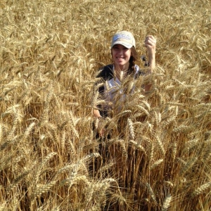 Antonia in agricultural fields Austria, Aug. 2015. By T. Sandén