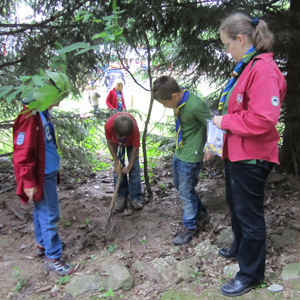 Hardworking scouts of Gars am Kamp, Austria, Jun 2012. By T. Sandén